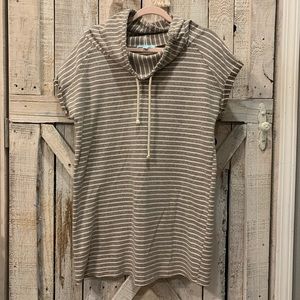 she + sky cowl neck dress